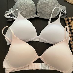 3 bras - 34A. 36A